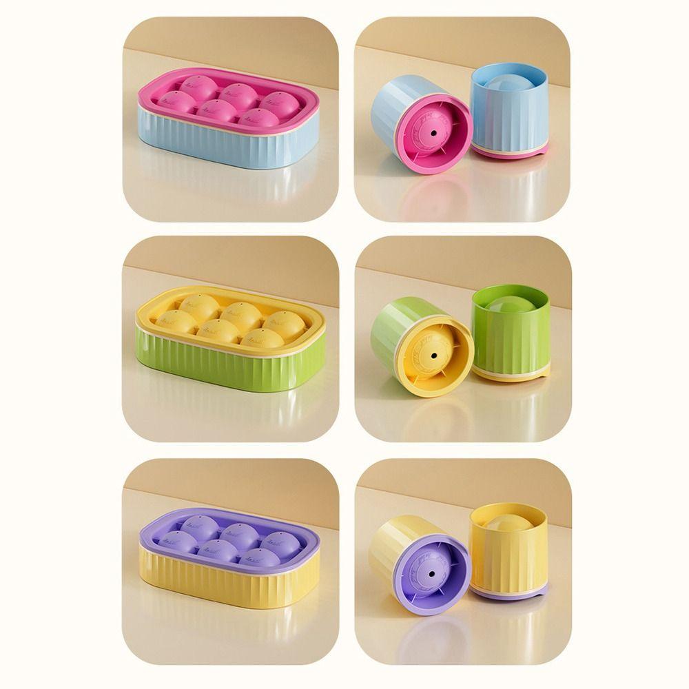 Easy To Demould Ice Box Dopamine Round Ice Trays New Ice Ball Mold