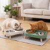 Multi Color Frame Pet Double Bowl Adjustable Height Dog Food Water Bowl  Indoor Pet Feeding