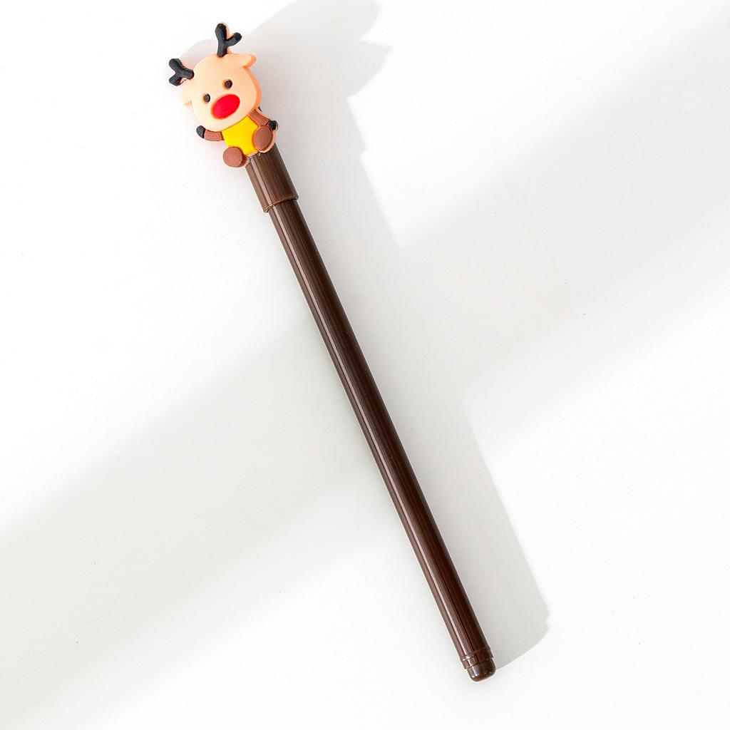 20Pcs/ Lot Cute Kawaii Christams Gel Pens Cartoon Puppy Santa Snowmen Christmas Tree Writing Stationery School Office Gift Holiday Gift Novelty Statio