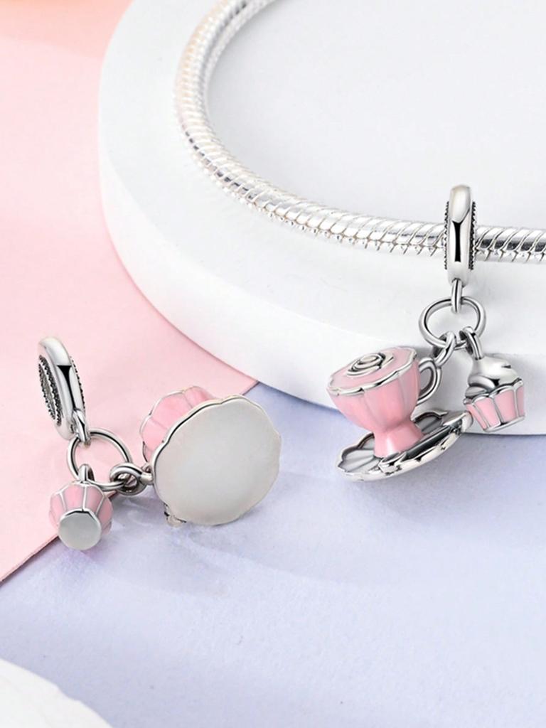 Birthday Cake Donuts Beads Charm Copper Plated Fit Charms Copperoriginal Bracelet For Jewelry Making Diy Charm