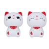 Happiness And Auspiciousness Car Ornament Cute Cat Solar Powered