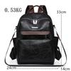 Fashion Luxury leather backpack women vintage shoulder bag high capacity travel backpack school bags girls mochila feminina