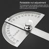 High Precision Stainless Steel Protractor Angle Gauge 180 Degrees 0-10CM Adjustable Semicircle Protractor Angle Measuring Tool