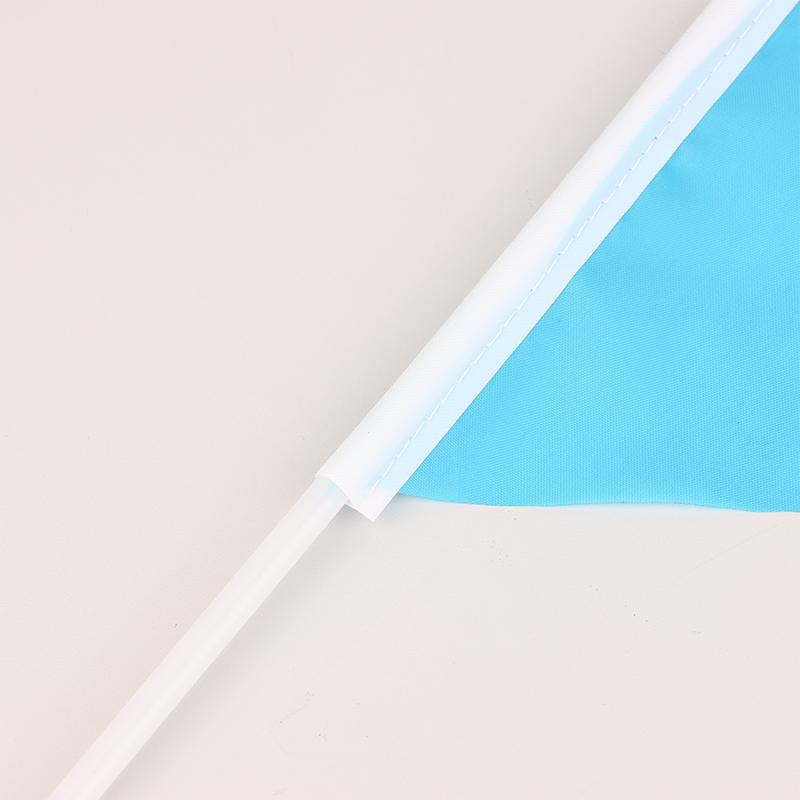 10 Buc. Steaguri Triunghiulare Colorate Cu 10 Bastoane de Steag din Plastic Steaguri Mici Colorate Portabile Pentru Marcarea Grădinii Gazon Curte Consumabile