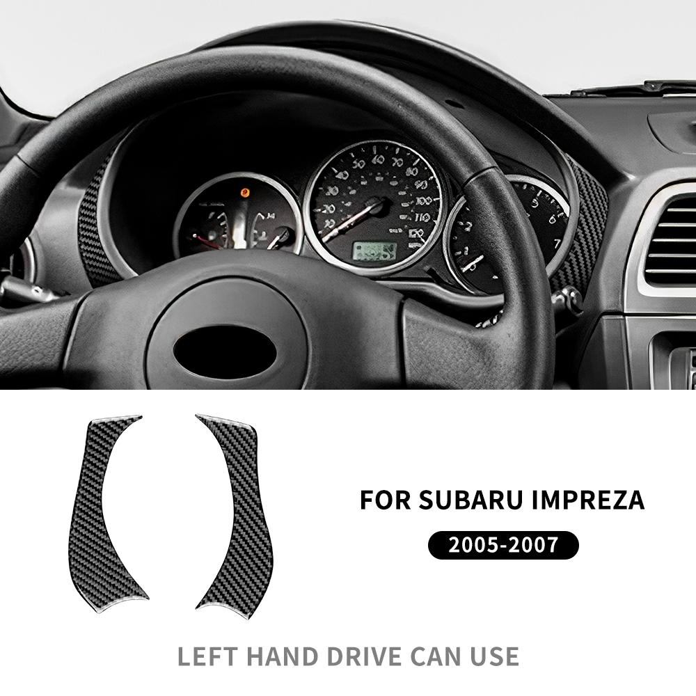 Real Soft Carbon Fiber Sticker For Subaru Impreza 2005 2006 2007 Gear Shift Panel Outlet Vent CD Frame Interior Accessories