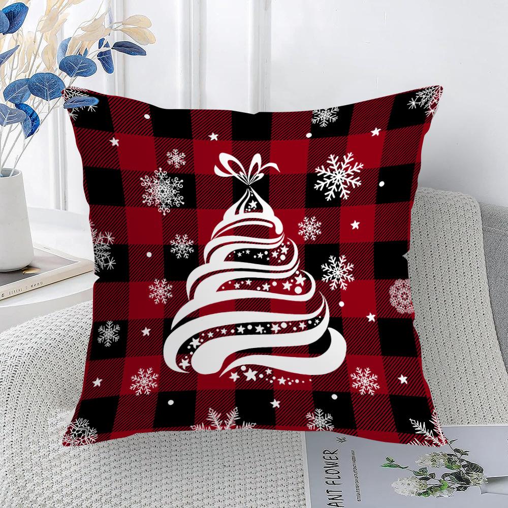 Nou Crăciun Acasă Imprimeu Decorativ Pernă Husă de Pernă Sofă Dormitor Living Husă de Pernă