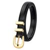 Women's Genuine Leather Jeans Belt with Pin Buckle