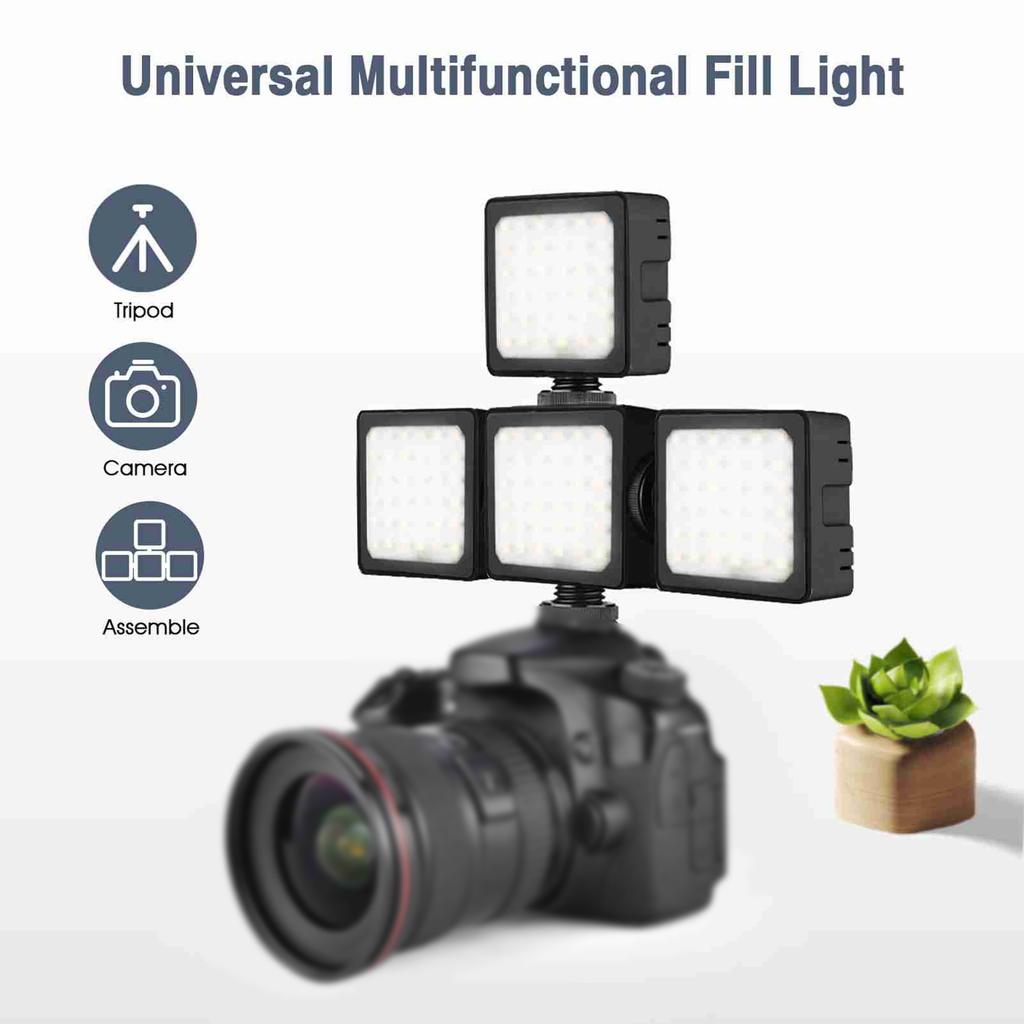 LED Photography Fill Light Dual Color Temperature 2800K 8500K Brightness Adjustable Fill Light with LCD Display Black