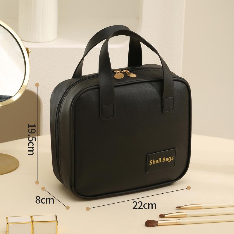 

High-Value Makeup Bag, Large Capacity Portable Travel Wash Bag, Cosmetics Storage Bag, Waterproof Handbag чорний