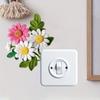 Klistermärken med blommotiv för strömbrytare i vardagsrum och hall, Självhäftande väggdekaler Heminredning