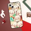 Roztomilé kreslené pouzdro na telefon Genshin Impact pro iPhone 11 12 13 14 15 Pro Max Mini Cover pro iPhone XR X XS Max 7 8 Plus SE 2020