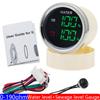 Digital Dual 52mm Gauge with Warning Water Level Indicator+Sewage Level Meter for Water Level Sensor 0-190 Ohm HTG Marine Custom