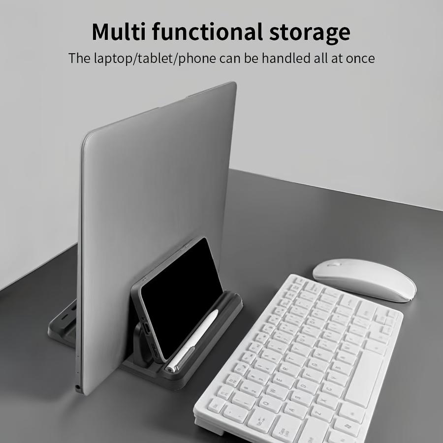 Vertical Laptop Stand Plastic Portable Macbook/Tablet/Phone Holder Universal Storage Rack Notebook Dock Space Save Accessory