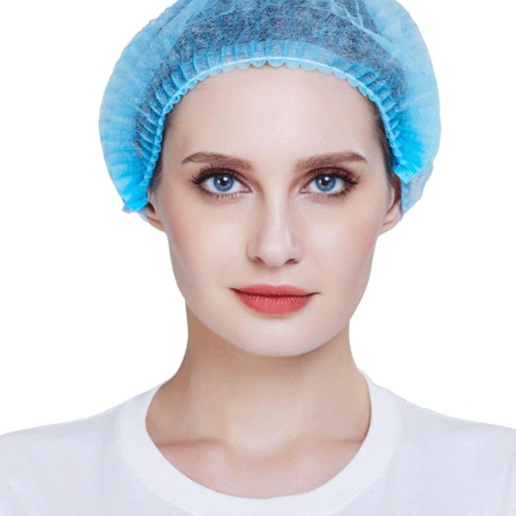 Non-Woven Disposable Chef & Doctor Cap - Dustproof, Sanitary Mesh for Kitchen & Catering Use