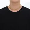 SC003 6mm Stainless Steel Geometric Cuban Link Hip Hop Chain Necklace-Trendy Anniversary Gift