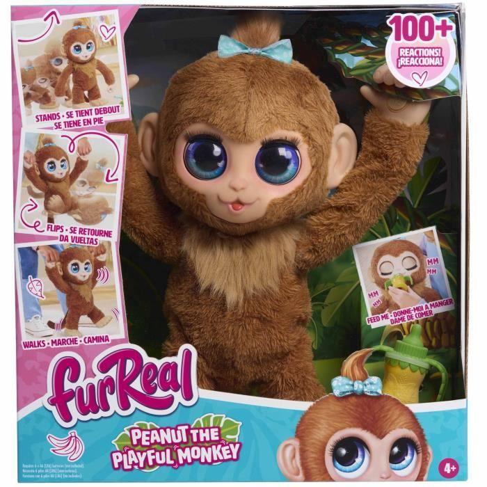 Interactive Toy - Furreal Friends - Peanut the Monkey - Over 100 Reactions, Walks, Balances and Cuddles