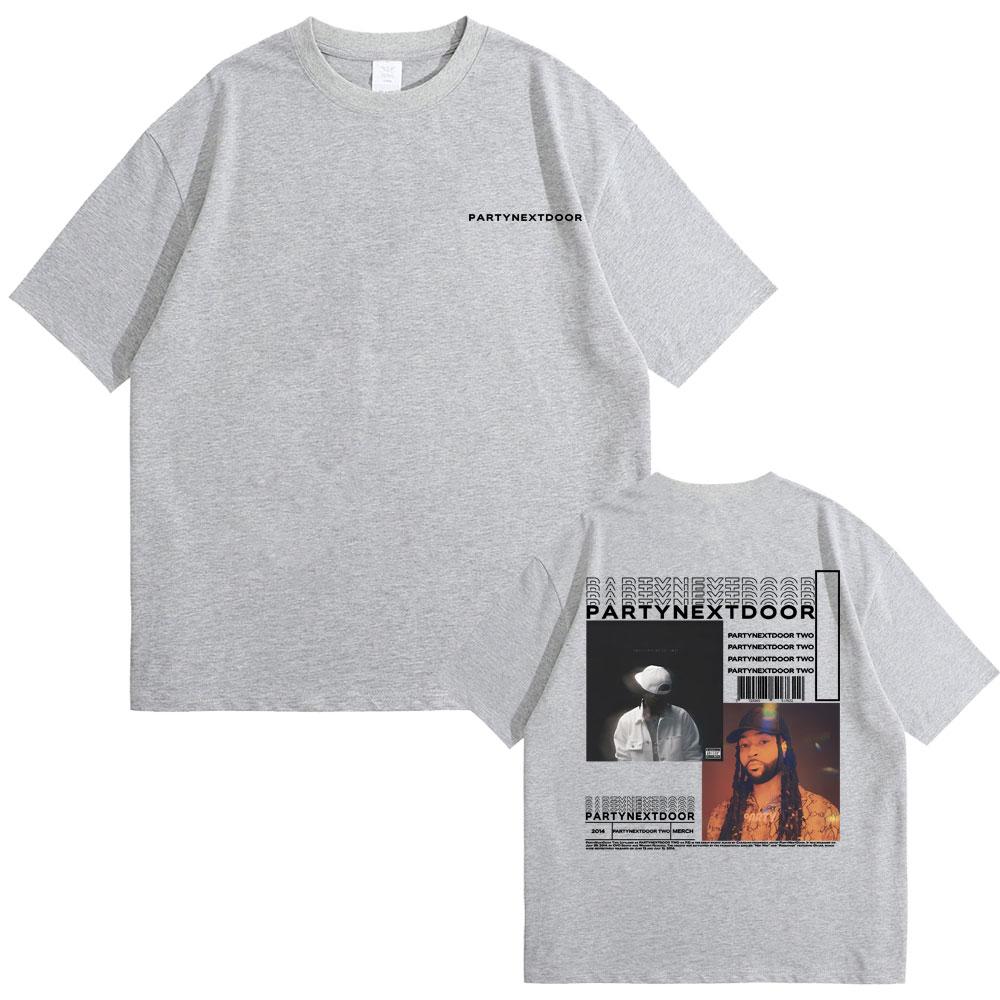 Rapper Partynextdoor Partynextdoor Dvě Alba Oboustranný Potisk Tričko Pánské Hip Hop Vintage Trička Pánské Nadměrné Streetwear