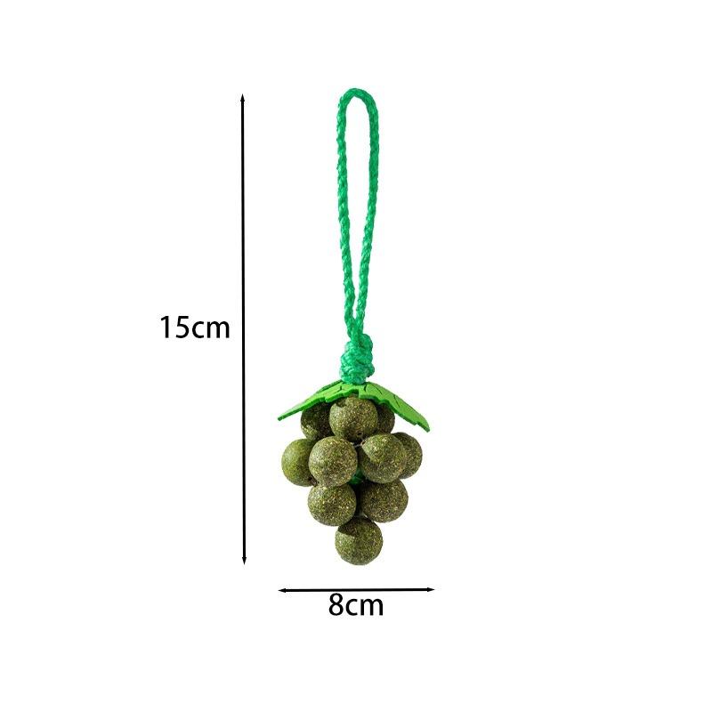 Grape Catnip Teeth Grinding Cat Toy Cat Mint Ball Wood Vine Self Fun Relieve Boredom Bite Resistant Kitten Supplies Teeth Grindi