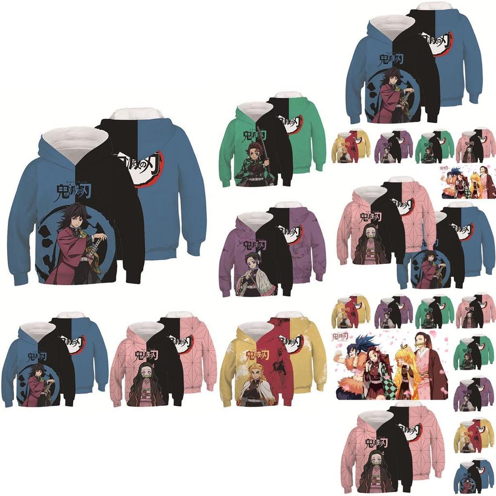 Anime Demon Slayer Kimetsu No Yaiba 3d Hoodie Men Women Pullover Hooded Top Soft Breathable Fabric