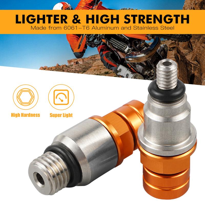 For KTM SX 125 SX 250 SXF 450 XC 300 XCF 350 M4x0.7 M8x1.0 Fork Air Bleeder Valve Screw For Husqvarna TE 300 FE 450 FE 501