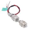 Float Switch Water Level Sensor 100mm Low Pressure Stainless Steel Double Ball Float Switch Sensor 0‑110V