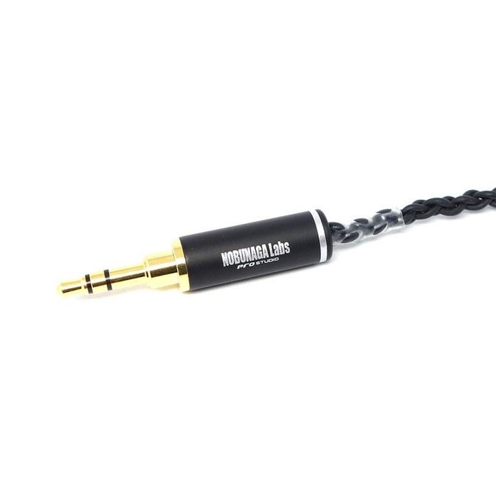 [Nobunaga] Labs Cable Shoukaku (3.5mm Stereo Mini/MMCX) NLA-SHK Black 120 cm