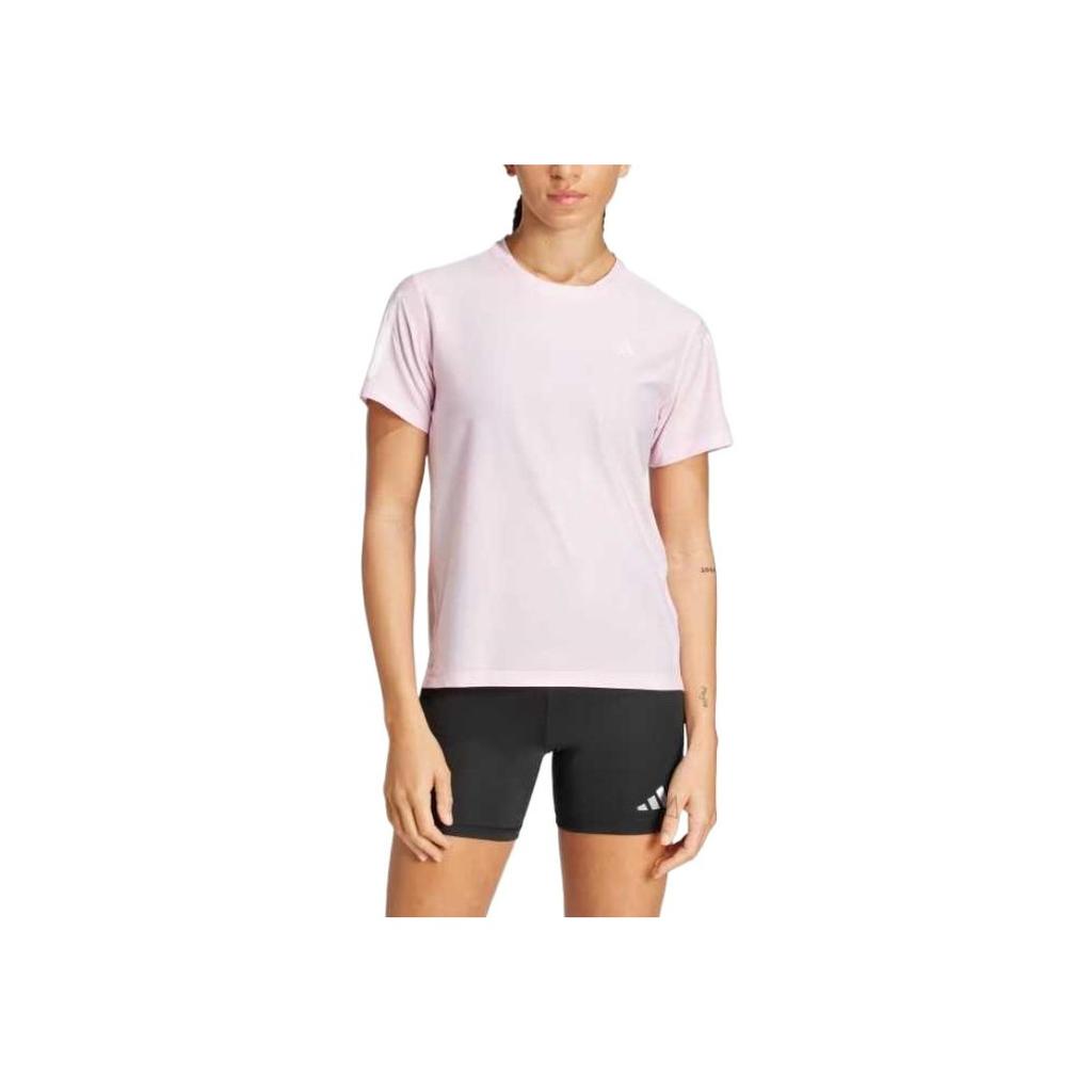 adidas Womens Own The Run T-Shirt Clear Pink Women Streetwear JD6433