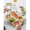 HANDUNYOU Honey Tea Ceramic Divided Plate Set