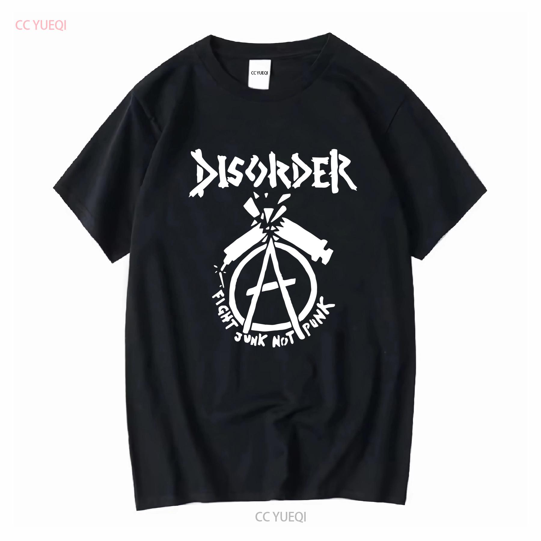 

Disorder Fight Junk Thrash hardcore Punk rock band T shirt long or short sleeves vintage Washed graphic Unisex fashion Stylish 4XL