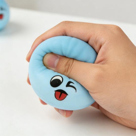 Steamed Bun Slow-Rising Squeeze Toy Soft PU Fidget for Stress Relief Cute Food-Themed Decompression Gadget for Kids Adults