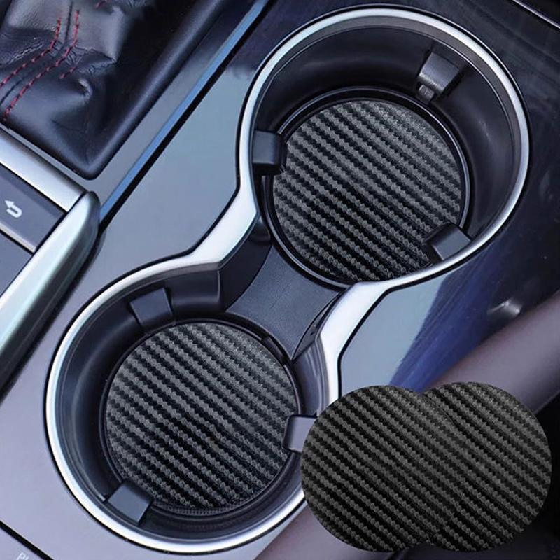 2 Pcs Car Auto Cup Holder Anti Slip Insert Coasters Pads Interior Accessories For Most Cups Accessories