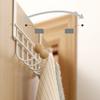 Back Door Hooks Chinese Cherry Iron Punch Free Horizontal White Door Towel Hanger Rack for Home