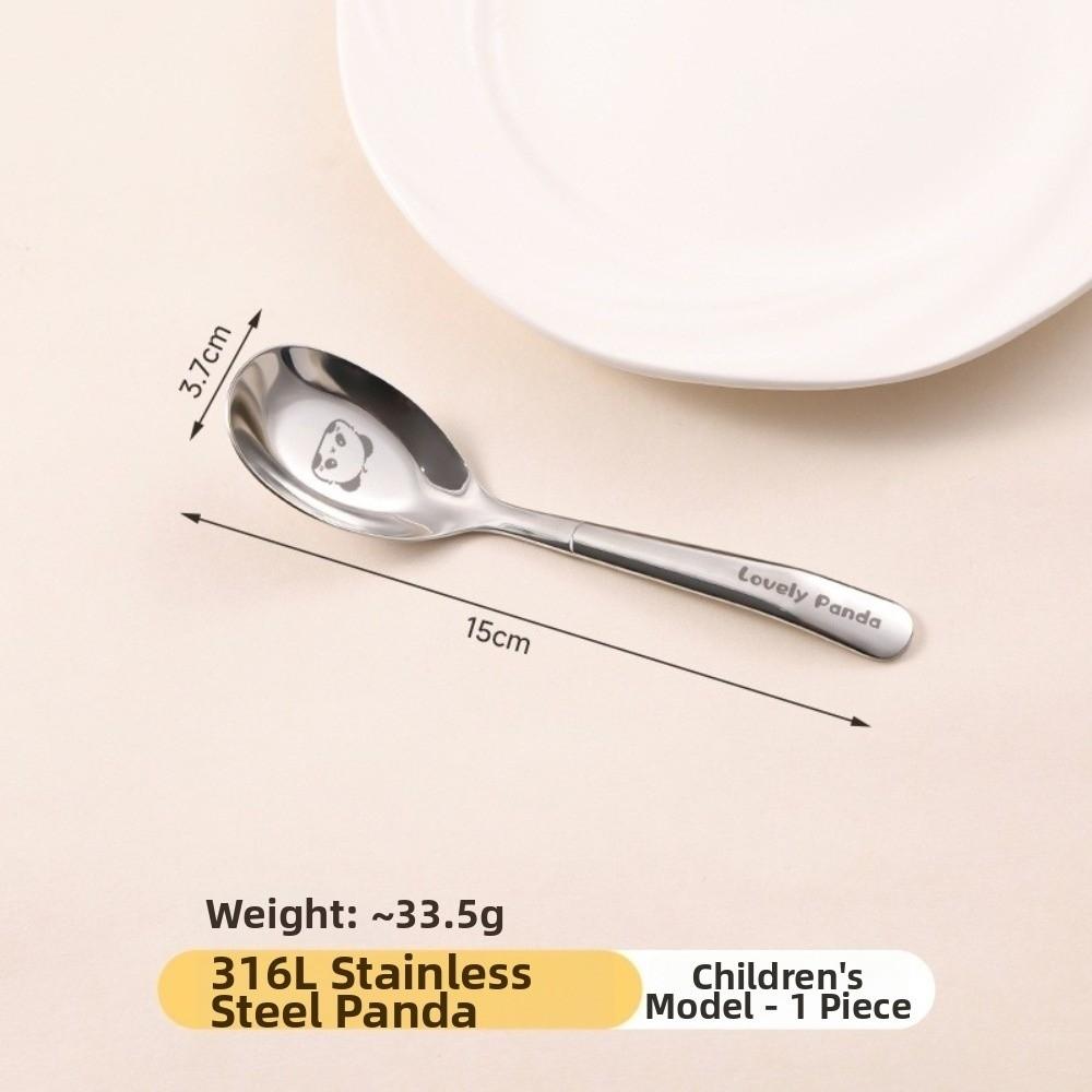 316 Stainless Steel Baby Feeding Spoon Children's Eating Spoon Toddler Mealtimes