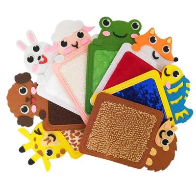 Filz Sensorische Matten für Autistische Kinder Cartoon Tier Kognition Fliesen Strukturierte Pads Entwicklungsfördernde Vorschulbildung Spielzeug