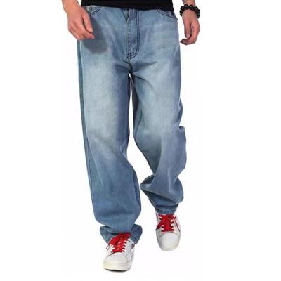 Men's Large Size Hip Hop Skateboard Pants Men's Loose Straight Jeans