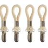 Rust-Proof Metal Bathroom Towel Clip with Cotton Rope
