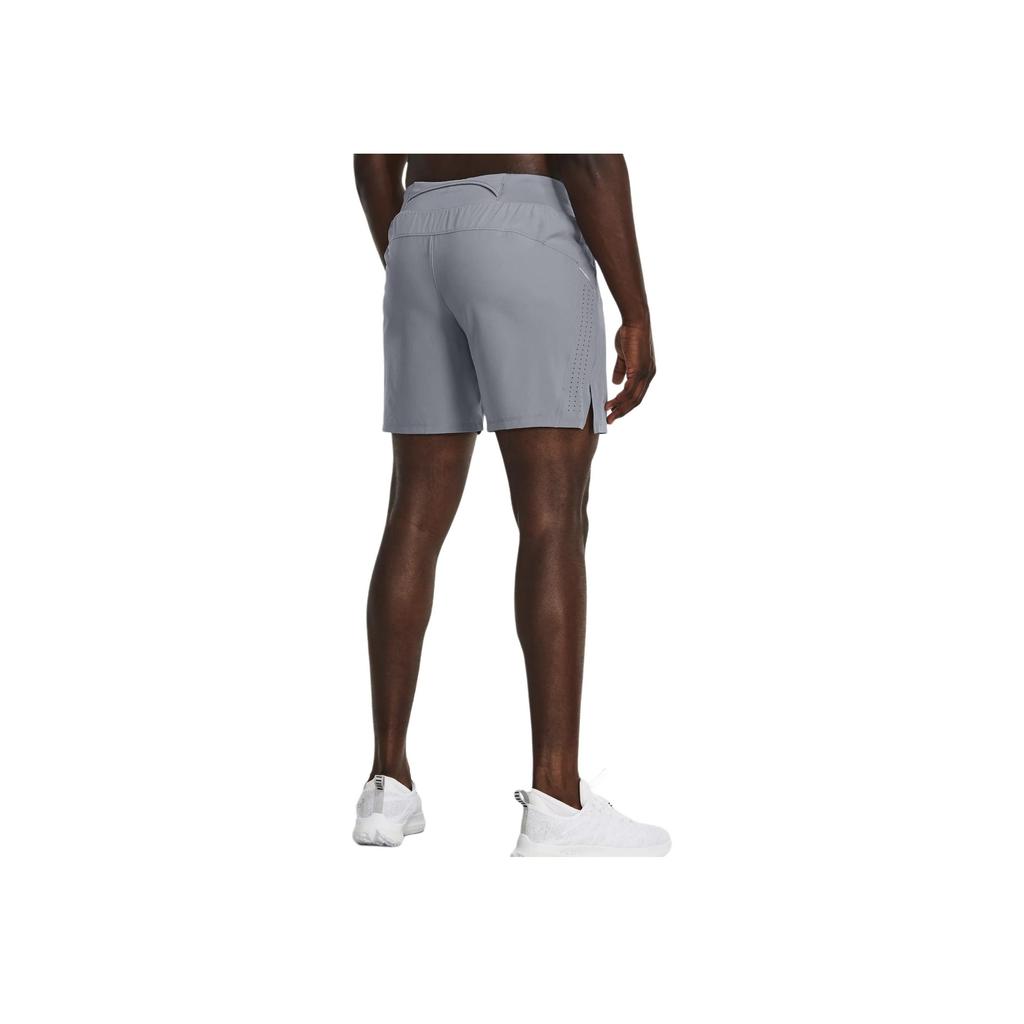 Under Armour Launch Solid Color Running Casual Sports Shorts Men shorts Gray 1376508-035