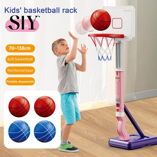 Verstellbares Pool-Basketball-Set Poolkorb-Spielzeug mit 4 Bällen Luftpumpe Höhe Schwimmen Outdoor Kinder Innen Garten Wurfspiel Set Jungen Mädchen