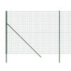VidaXL Wire Mesh Fence, Decorative Fence Panel, Protective Barrier Garden Patio Outdoor, Green 154063