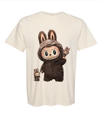 Camiseta labubu monster pop mart comfort color Mujer Camiseta divertida de dibujos animados Y2K 90S Harajuku Gráfica Ulzzang Camiseta 90S con estampado Unisex