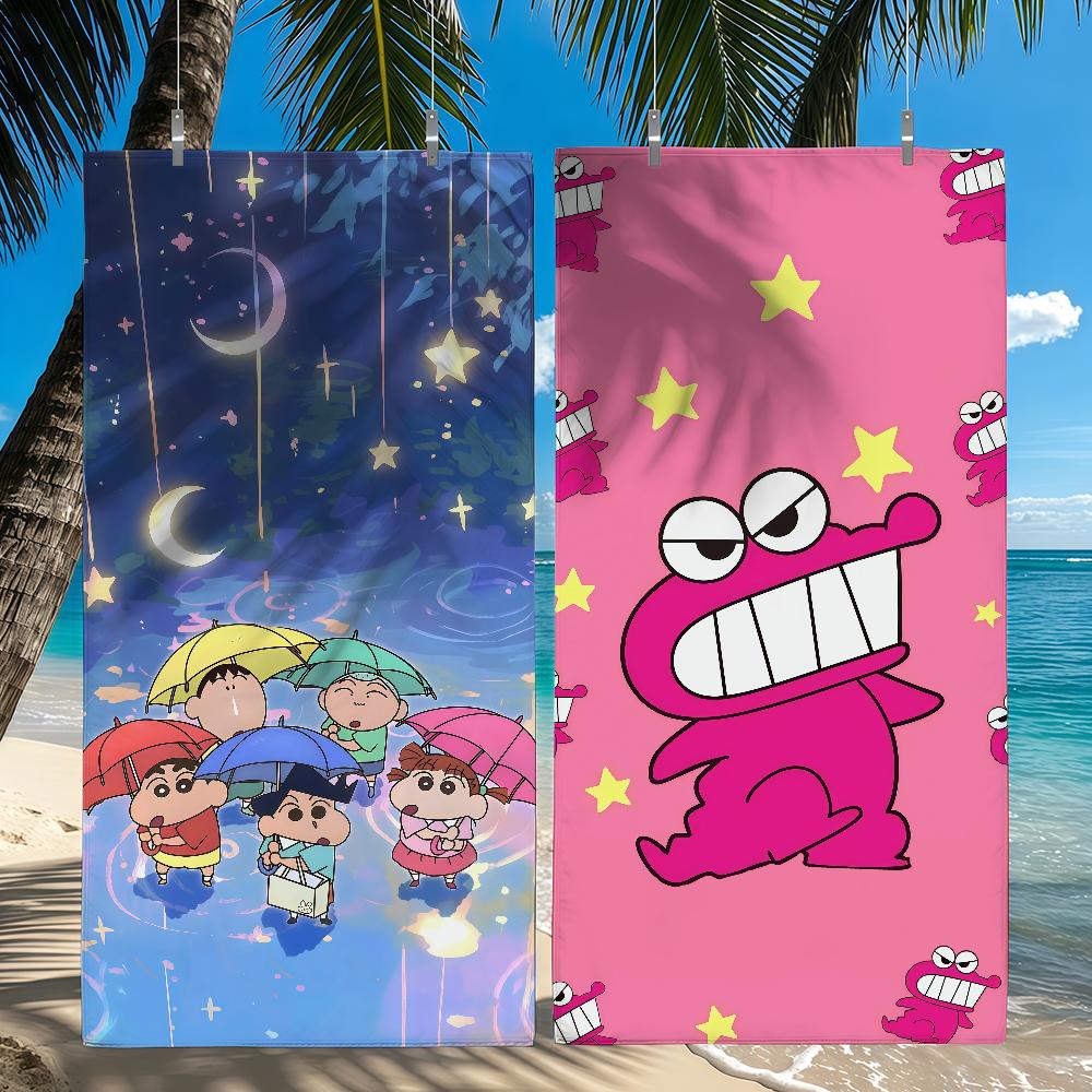 Cartoon C-Crayon S-Shin-Chan Towel Beach Towel Travel Lightweight Skin Friendly For Pool Beach Camping Cruise Summer