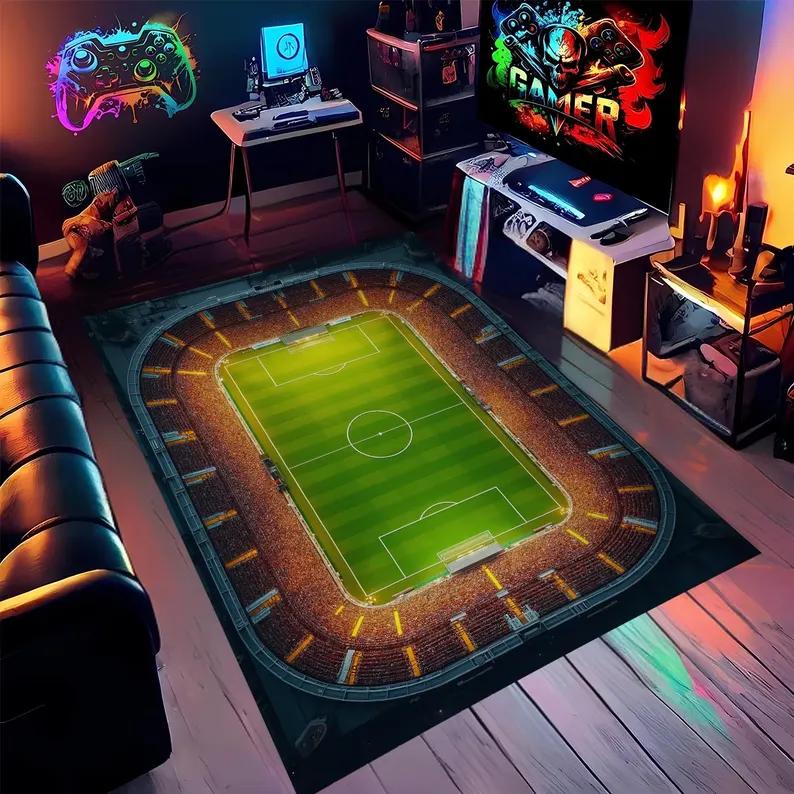 Sports Style Football Modern Interior Decoration Carpet Indoor Area Carpet Leisure Mat Indoor Decoration Floor Mat Decoration