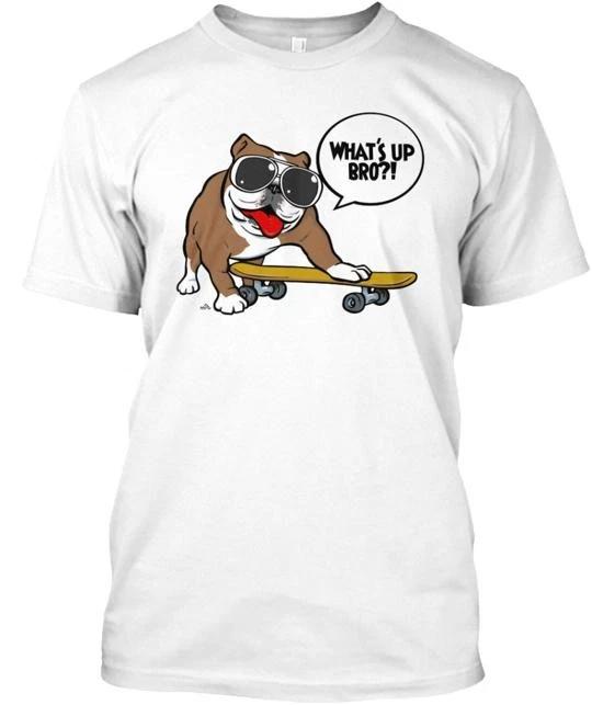 

English Bulldog Cartoon Dog T shirt Made in the USA Size S to 5XL 2XL