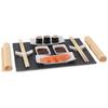 2x Sushi Serving Set Stone Tray Bowl Chopsticks Mat Gift