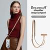 Dopamine Oblique Span Mobile Phone Lanyard, Retractable Anti-theft and Anti-loss Wide Shoulder Strap
