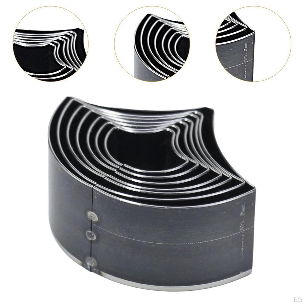 7 Stück Lederstanzform Verschiedene Größen Vorlage Bastelwerkzeug Geometrische Form für DIY