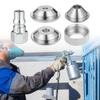 5Pcs Easy Installation Threaded Collar Nozzle Set for Precise Texture Finishes on Surfaces and Furniture