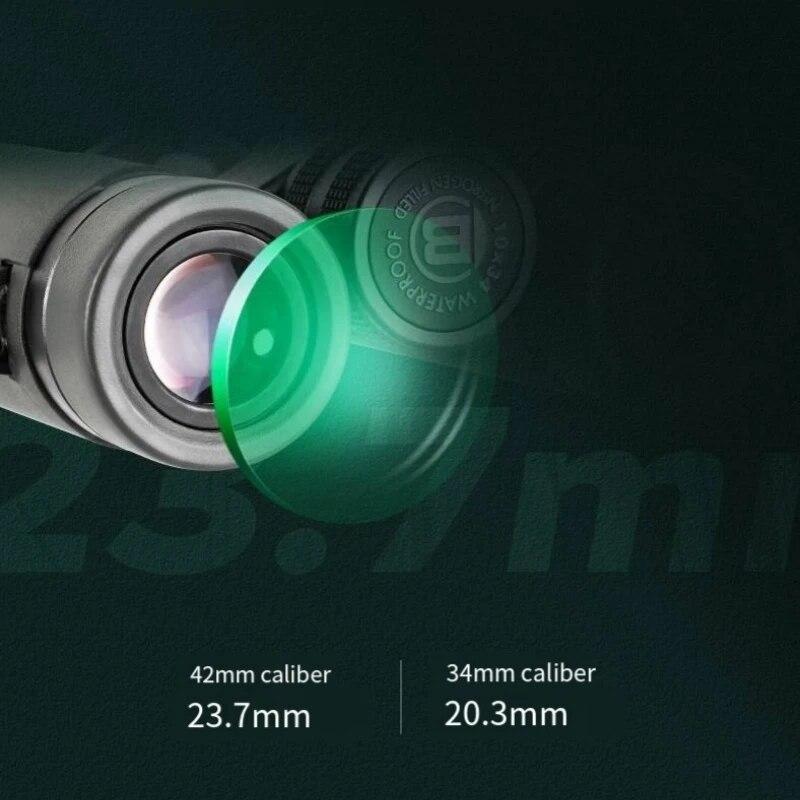 Binoculars Pirsch 8/10x42 with High Quality Phase Coating and Inert Gas Filling Waterproof 8/10x34 Portable Telescope