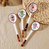 Trendy Ceramic Long Handle Spoon - Perfect for Soup, Coffee & Kids