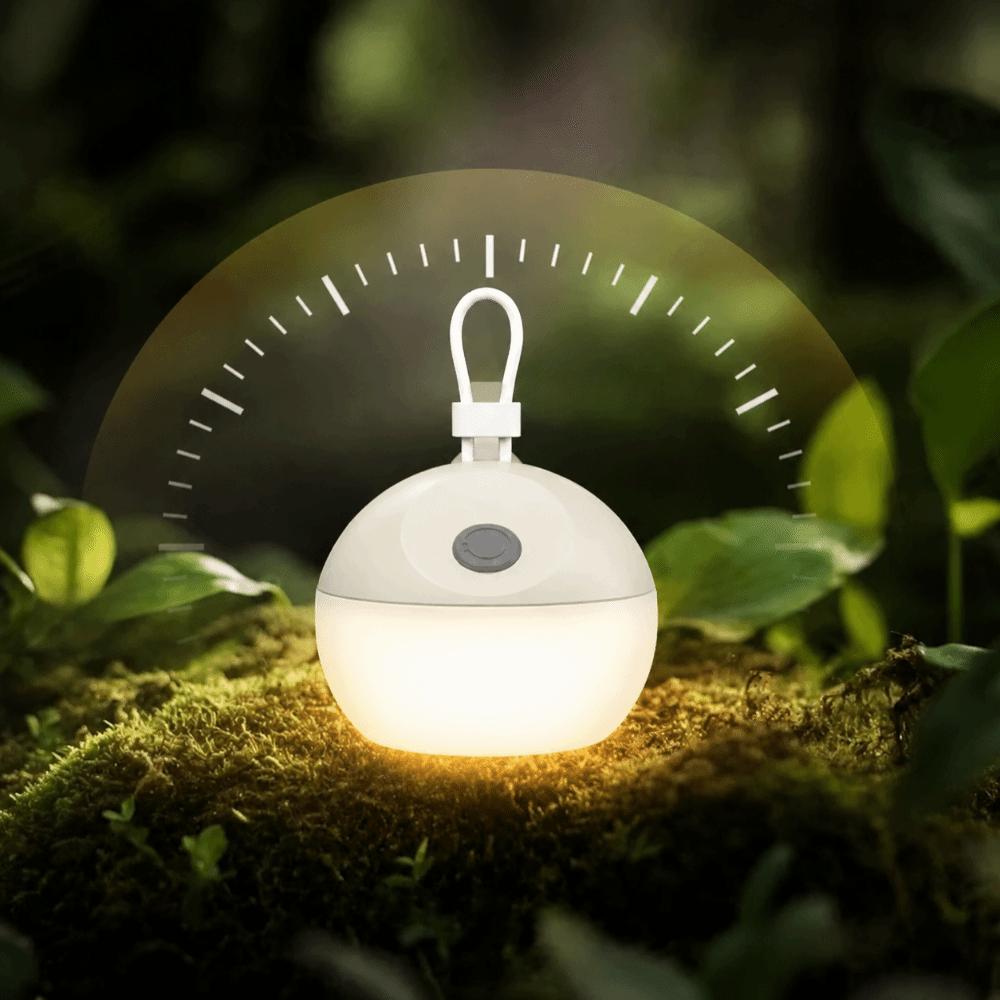 Soft Silicone Material Portable Tent Lamp Warm White Dual Modes Outdoor Soft Lighting  Tents